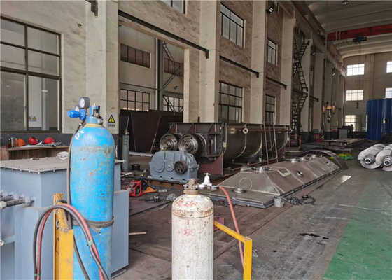 Solid Waste Hollow Vacuum Paddle Dryer Rotary Type