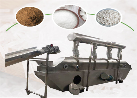 Customized Vibrating Fluidized Bed Drying Machine SS304 Eated Uniformly
