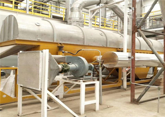 Granules Powder Vibrating Fluid Bed Dryer Industrial PLC Continuous Rice