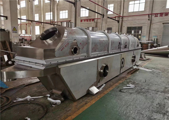 Vibration Fluidized Bed Dryer Dehydrator Continuous 420kg / H