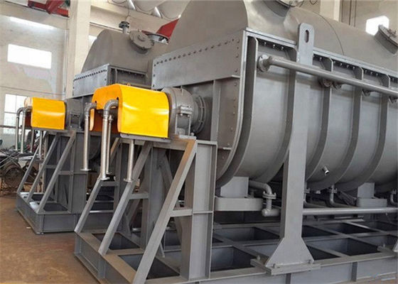 1 Year Warranty L2972mm Vacuum Hollow Paddle Dryer For Caustic Soda Powder