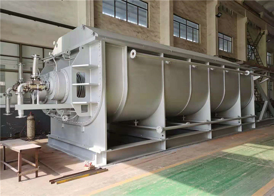 Small Dust Entrainment Horizontal Sludge Paddle Dryer High Efficiency
